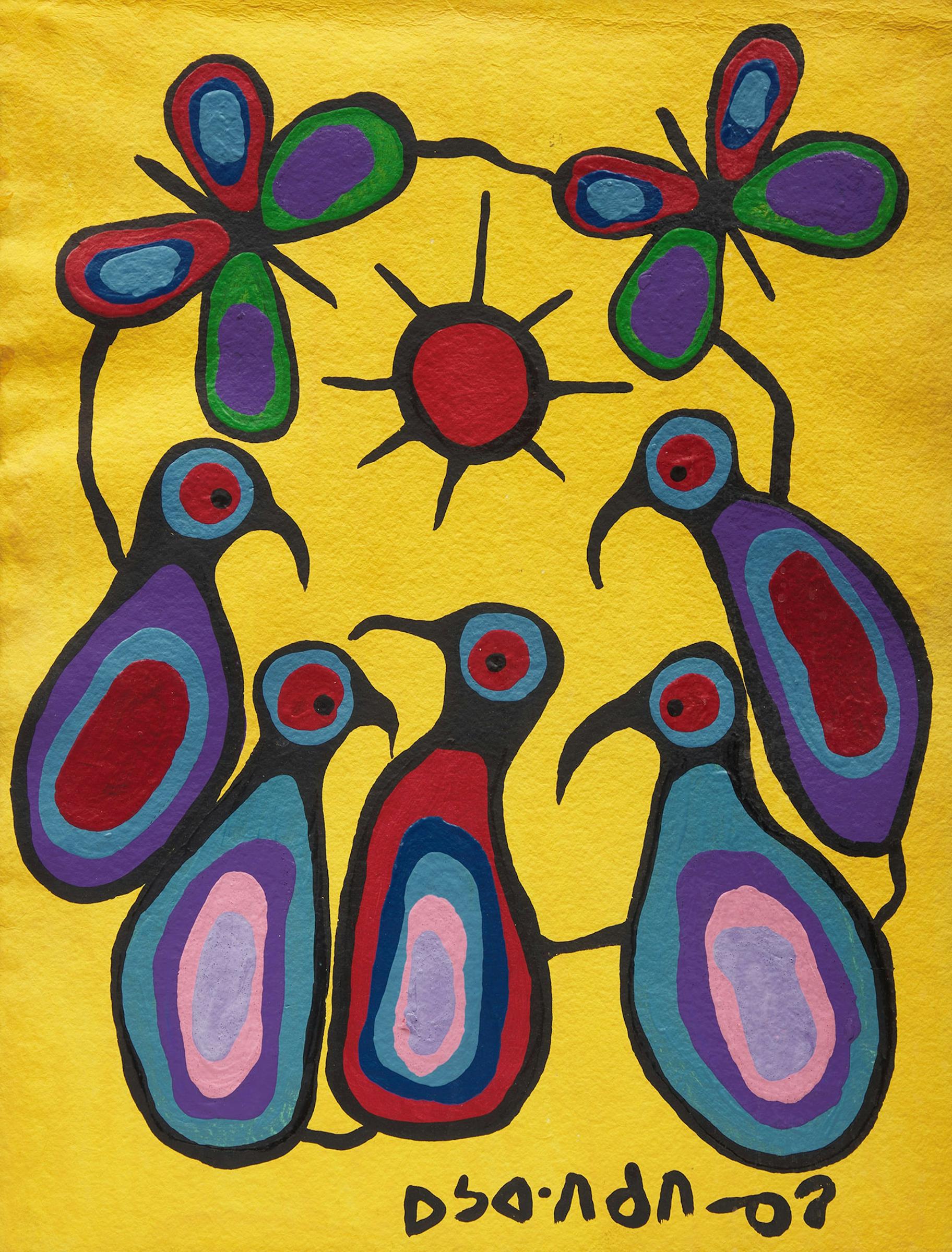 Norval H. Morrisseau (1931-2007) - Prelude to Spring