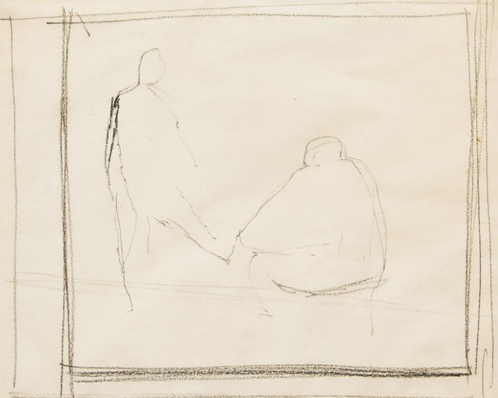 Richard Ciccimarra (1924-1973) - Standing Figure and Fallen Figure; Walking Figure and Seated Figure