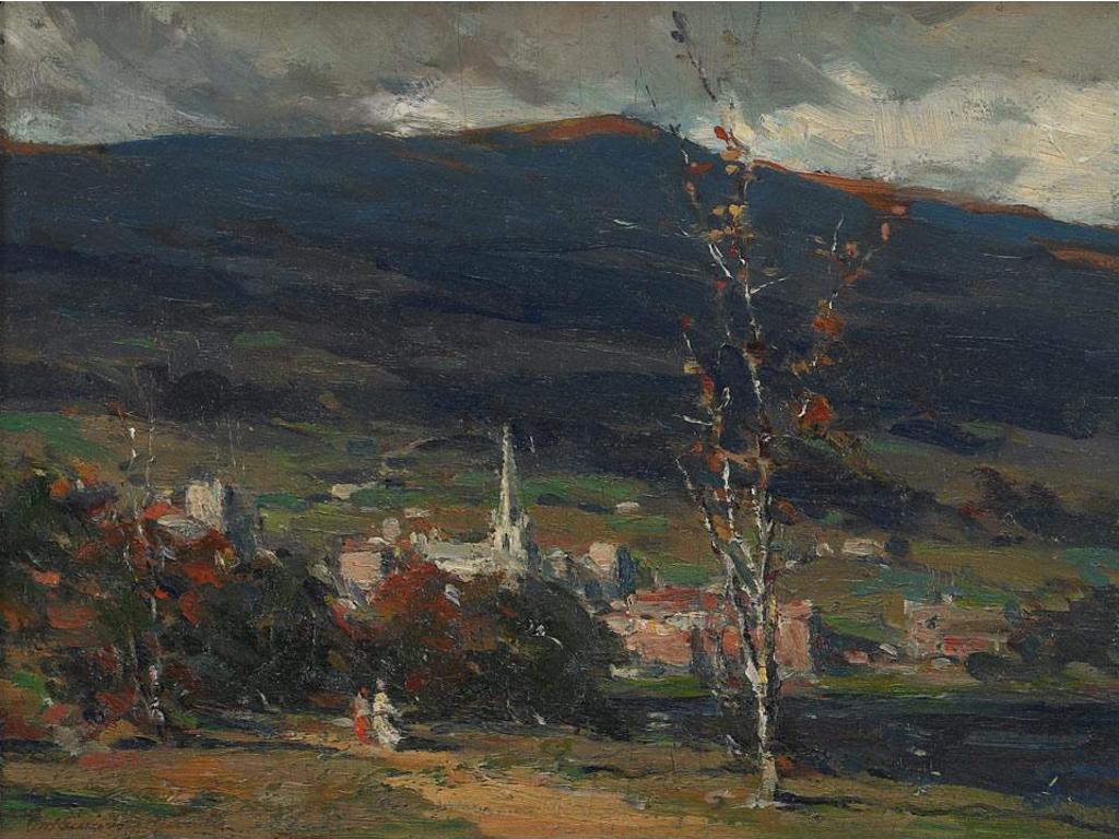 Farquhar Mcgillivray Strachan Stewart Knowles (1859-1932) - View Of A Village