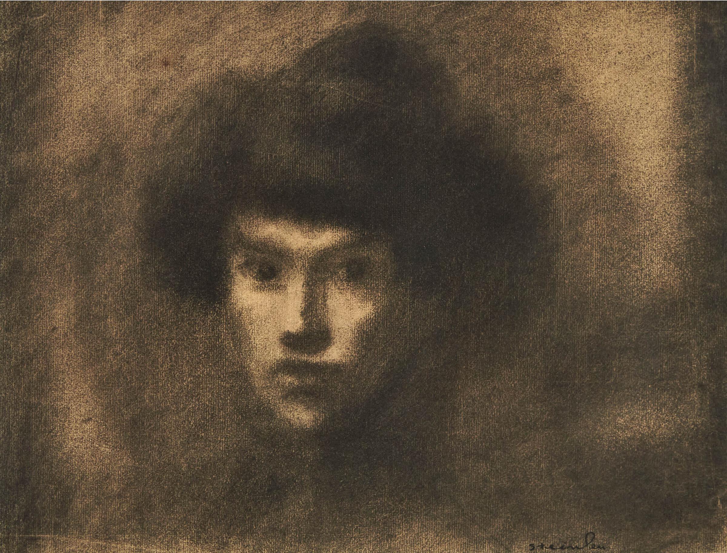 Théophile Alexandre Steinlen (1859-1923) - Portrait De Femme