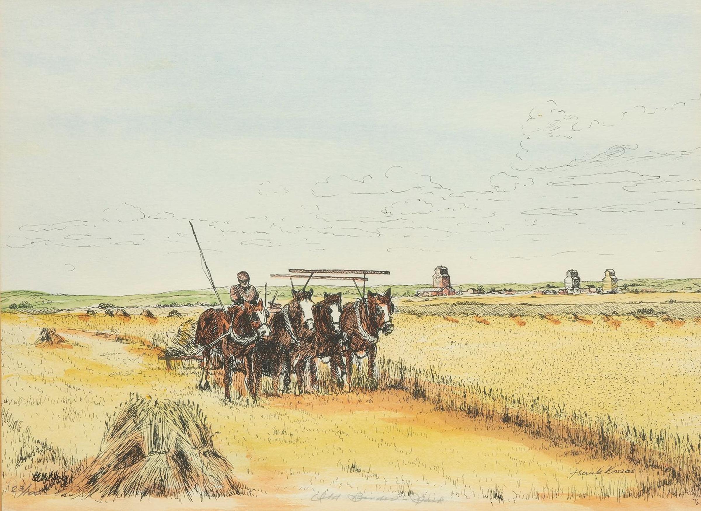 Frank Kaszas (1918-2005) - Old Binder, Sask