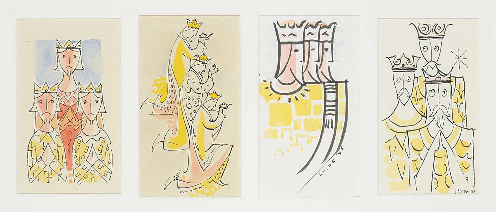 Henry George Glyde (1906-1998) - Untitled - We Three Kings in Four Ways