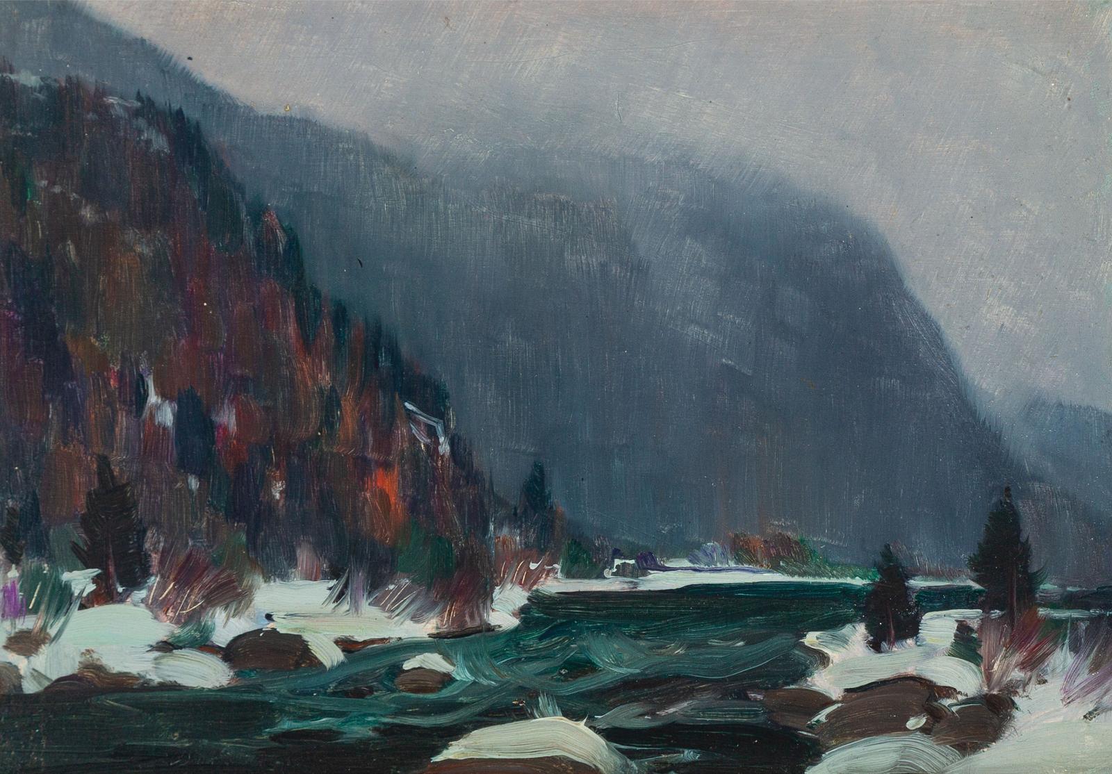 Clarence Alphonse Gagnon (1881-1942) - First Snow, October, Dalen (Telemark) Norway, 1935