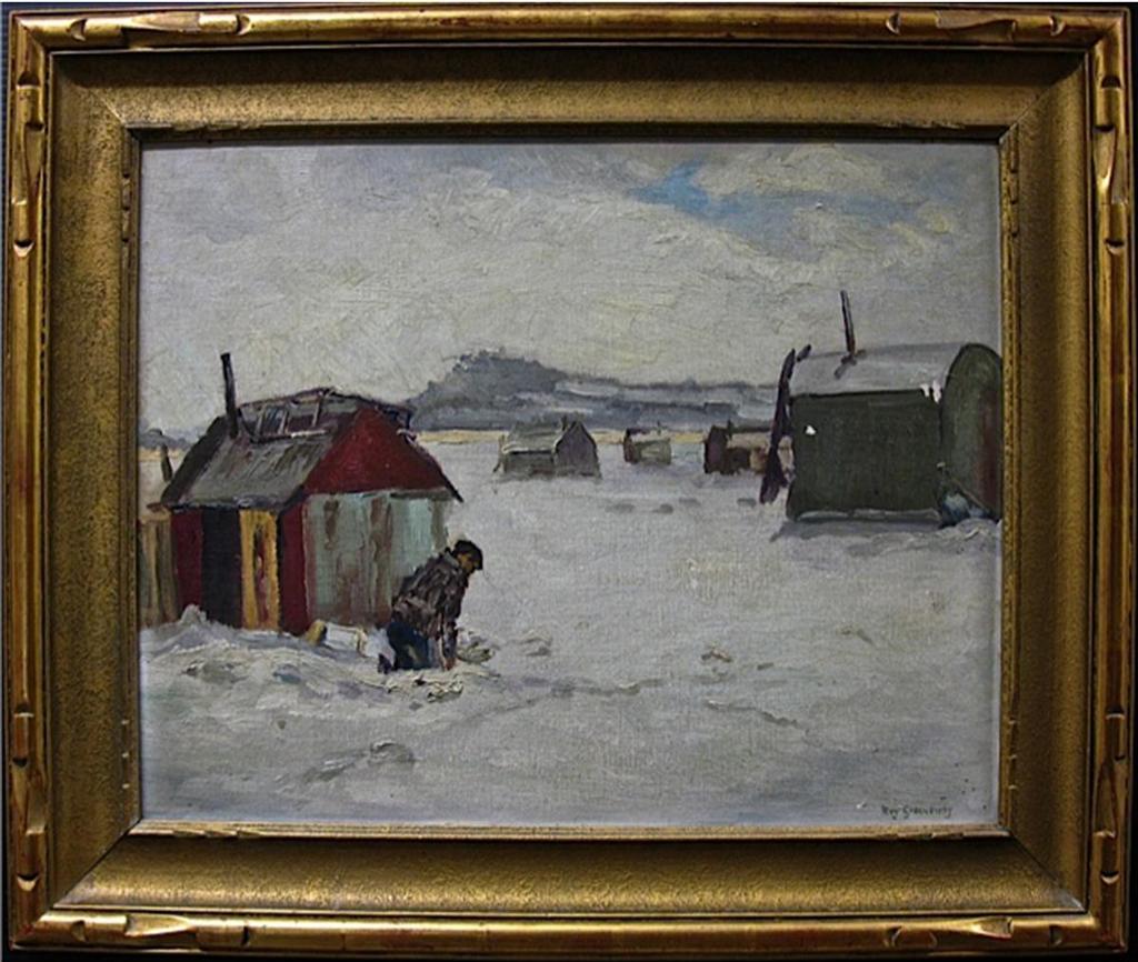 Clarence Roy Greenaway (1891-1972) - Ice Fishing Huts