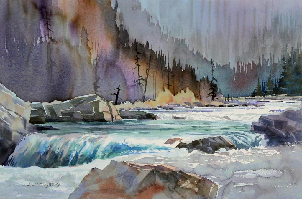 James C. (Jim) Brager (1938) - Elbow Falls; 1991