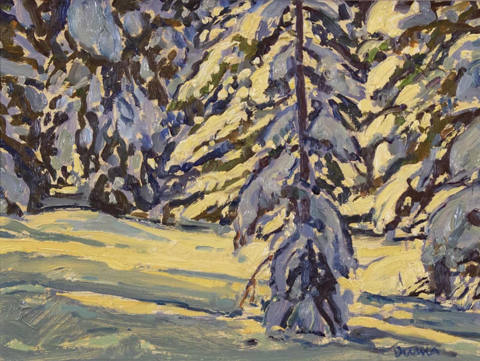 William (Bill) Duma (1936) - Snow Ladened Trees; 1987