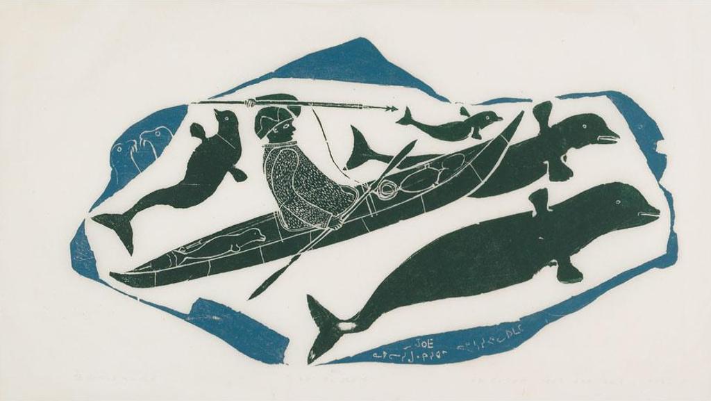 Joe Talirunili (1893-1976) - Hunting Whales By Kayak