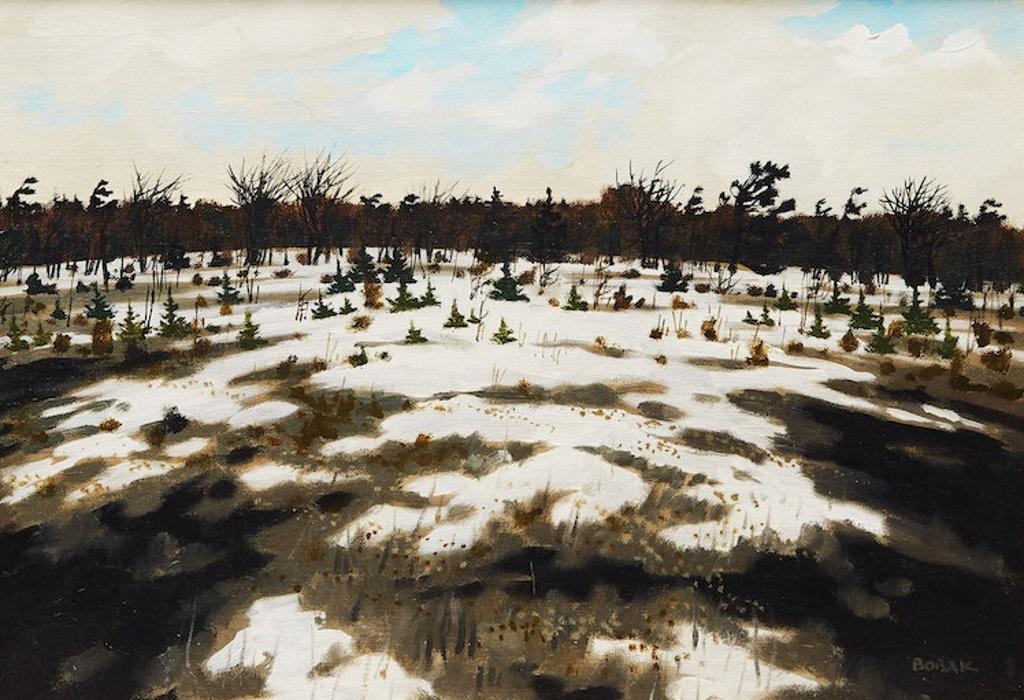 Bruno Joseph Bobak (1923-2012) - Burnt Field