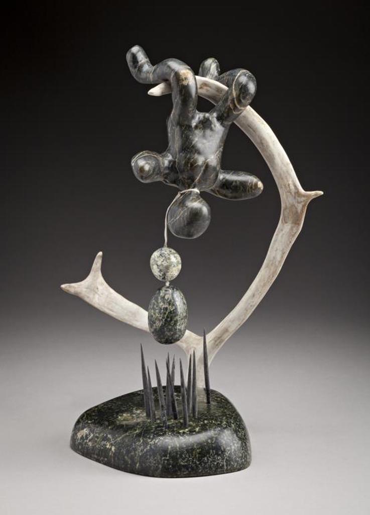 Arnaqu Ashevak (1956-2009) - Hanging By a Thread, c. 2007-08, stone