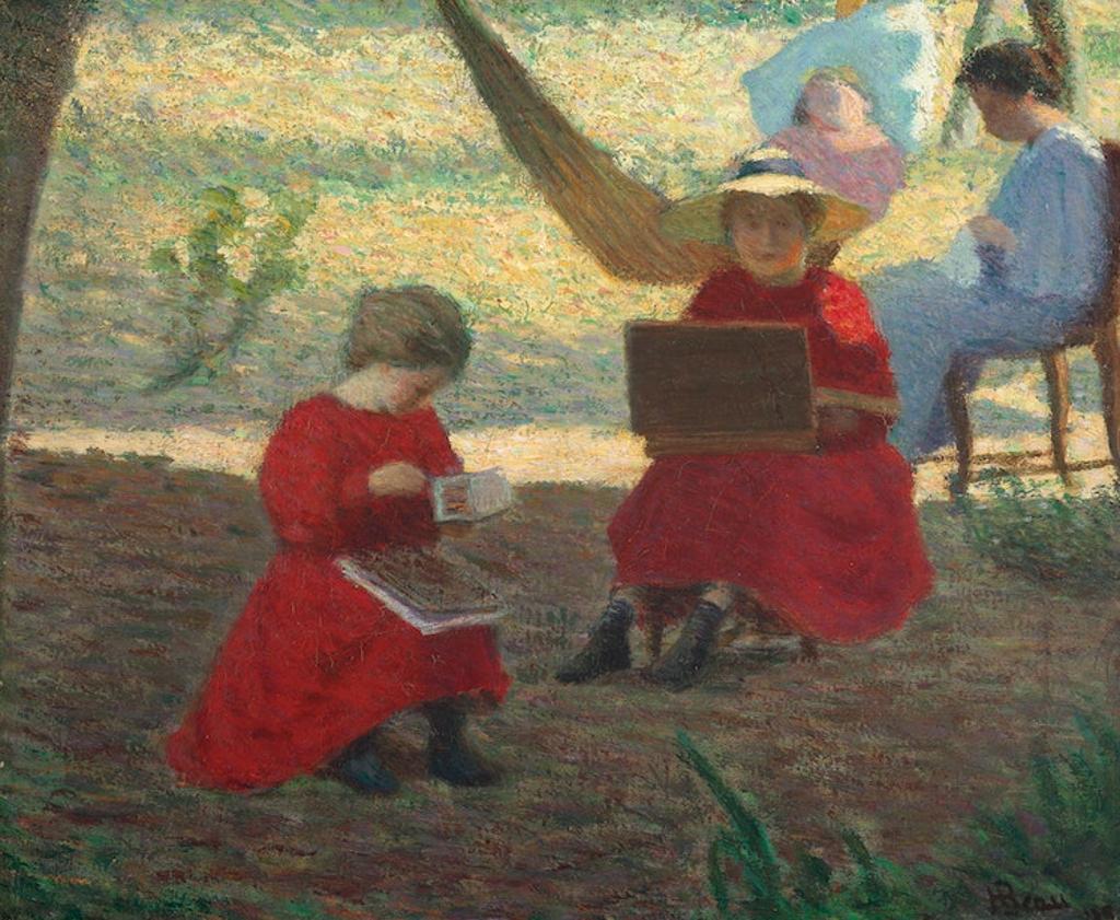 Henri Beau (1863-1949) - Summer in the Garden