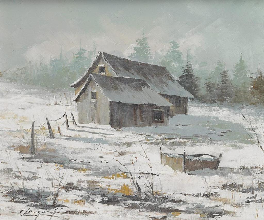 Claude Langevin (1942) - Barn In Winter