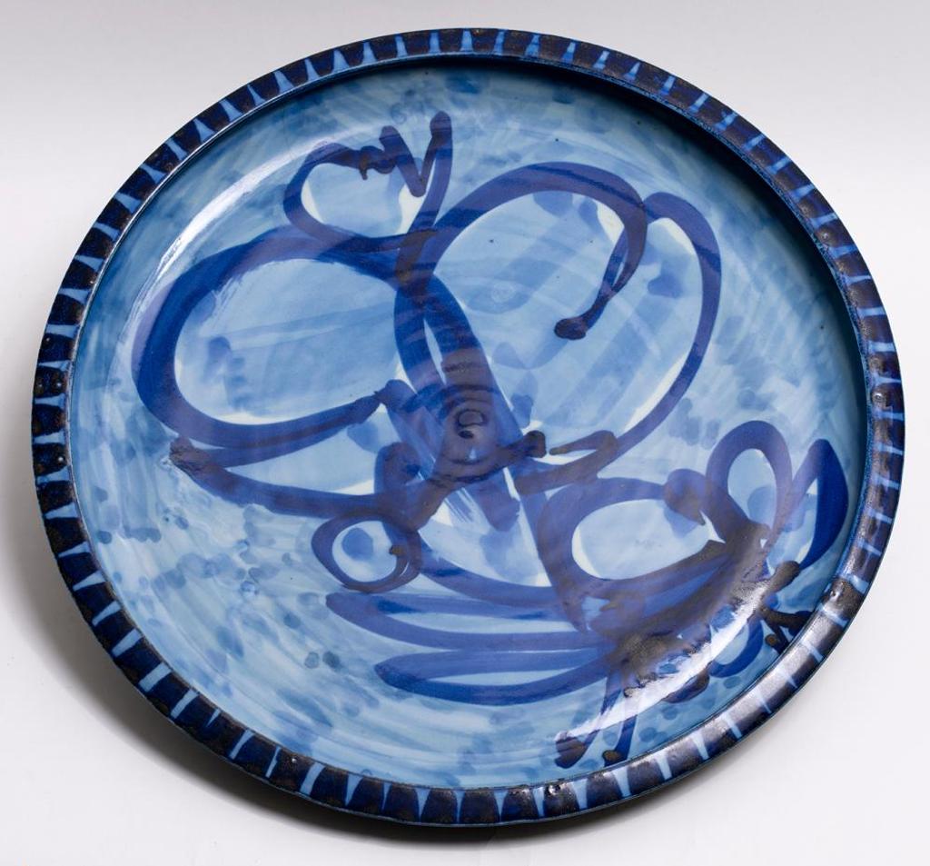 Jack Sures (1934-2018) - Large Blue Plate