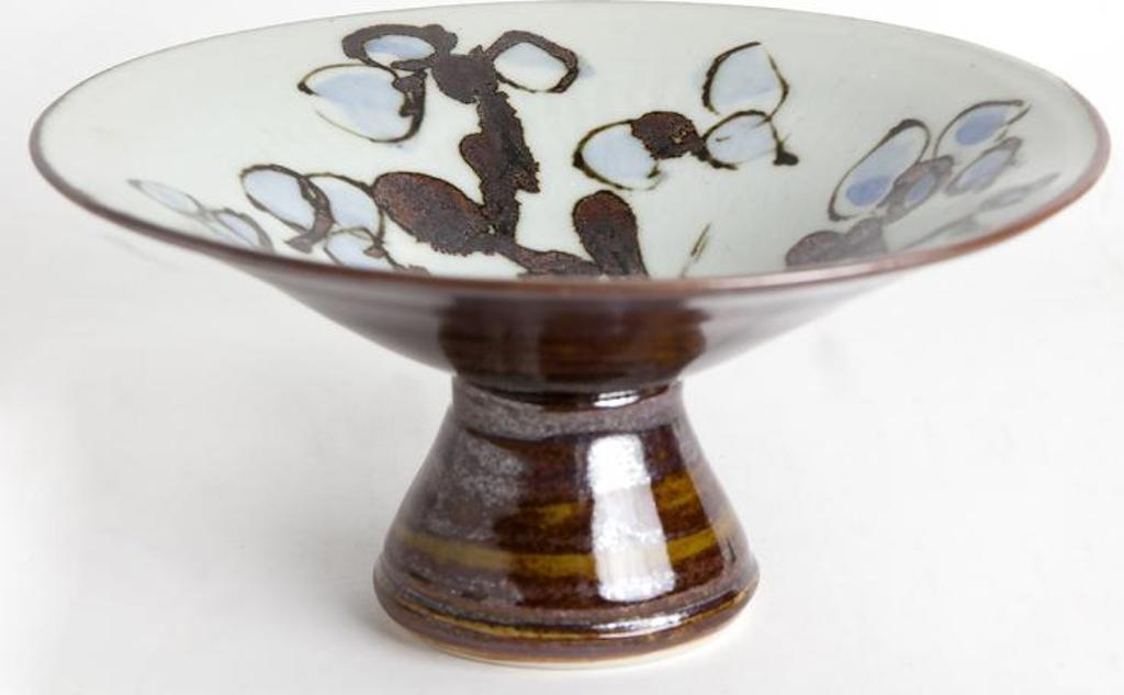 Jack Sures (1934-2018) - Untitled - Small Footed Bowl With Blossoms