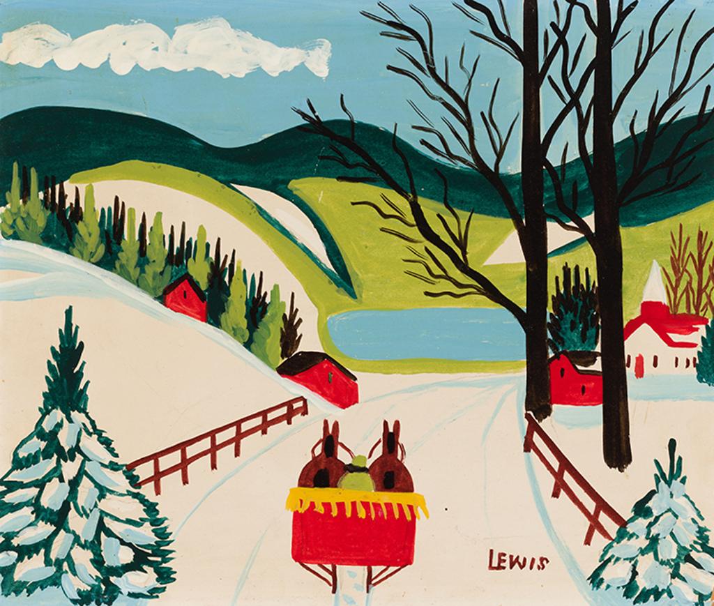 Maud Kathleen Lewis (1903-1970) - Spring Sleigh Ride