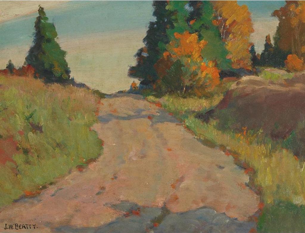 John William (J.W.) Beatty (1869-1941) - Country Road In Autumn