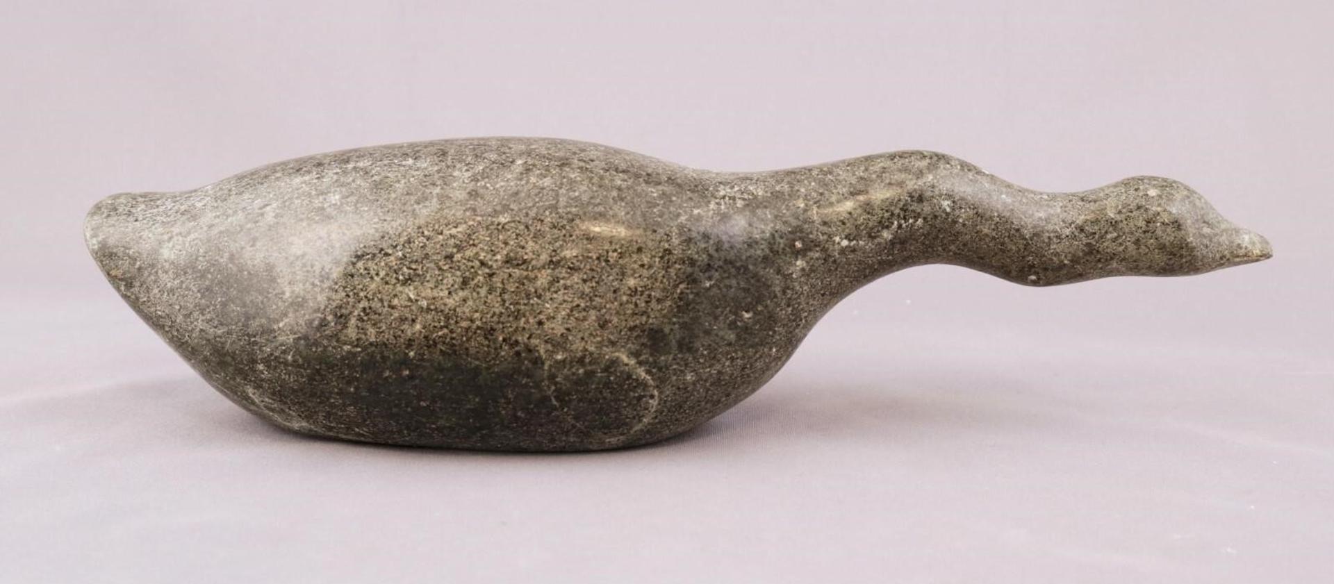 Nattuk - a grey stone carving of a Goose