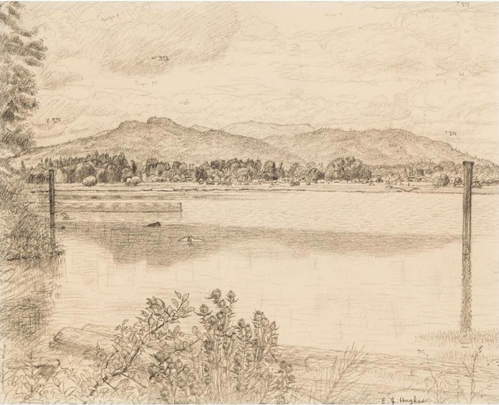 Edward John (E. J.) Hughes (1913-2007) - Cowichan Bay And Mount Provost