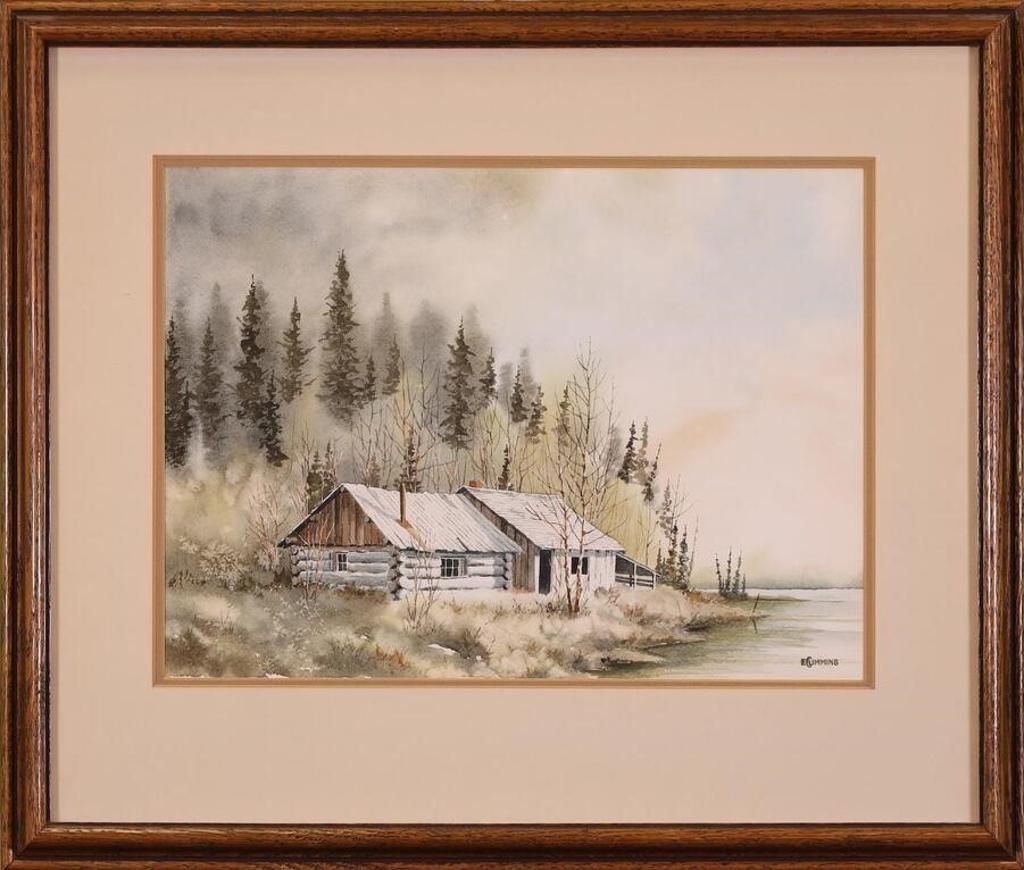 Earl Cummins (1922-2012) - Untitled, Lakeside Cabin