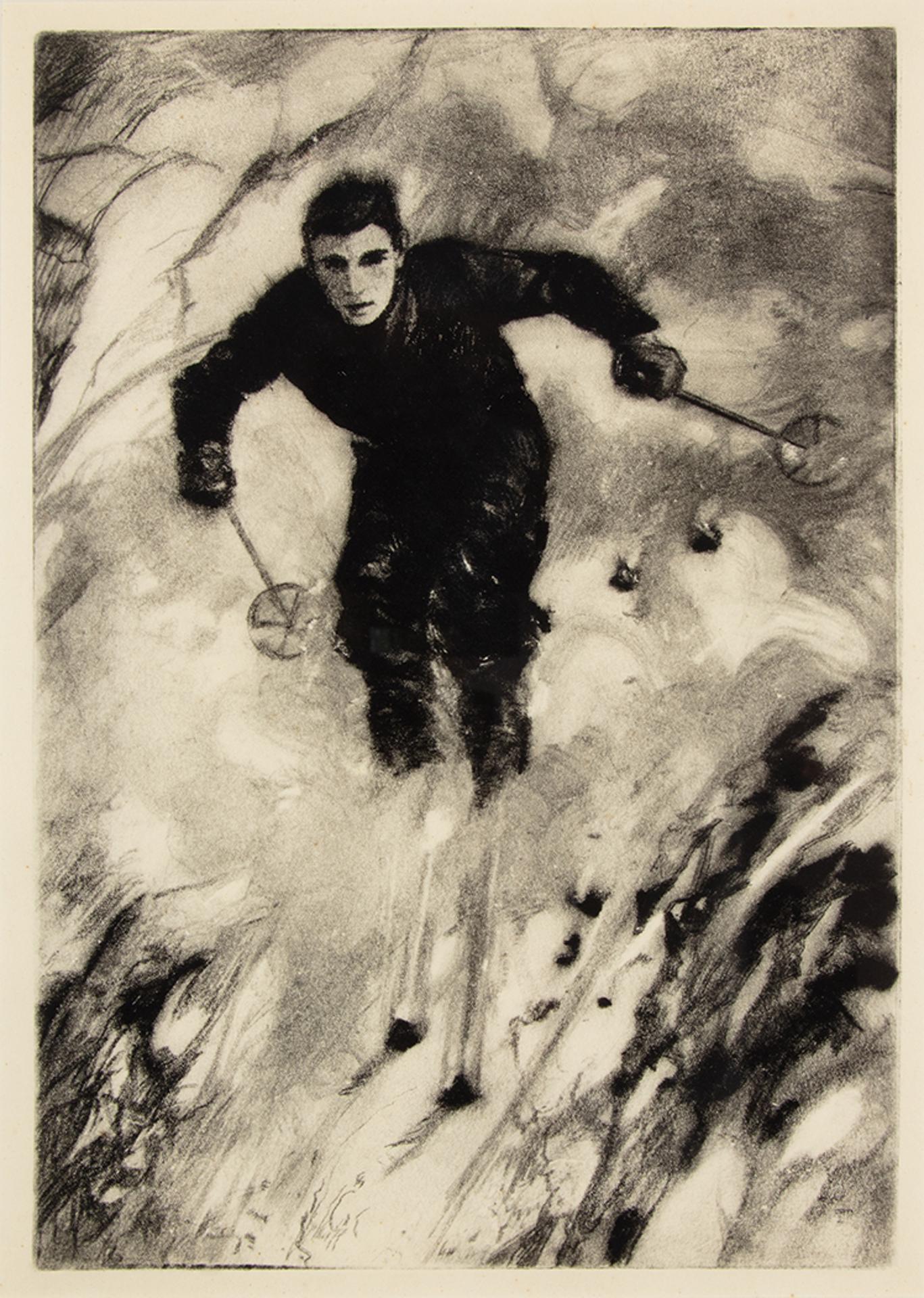 George Blair Brown (1878-1965) - Skier