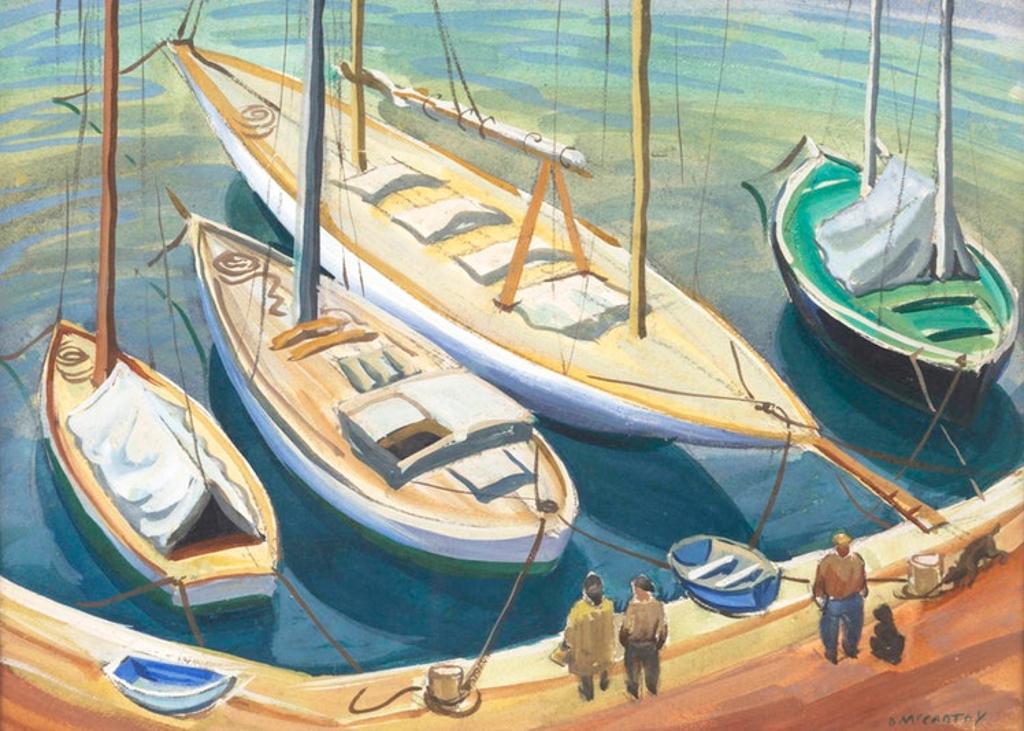 Doris Jean McCarthy (1910-2010) - Little Yachts at St. Tropez
