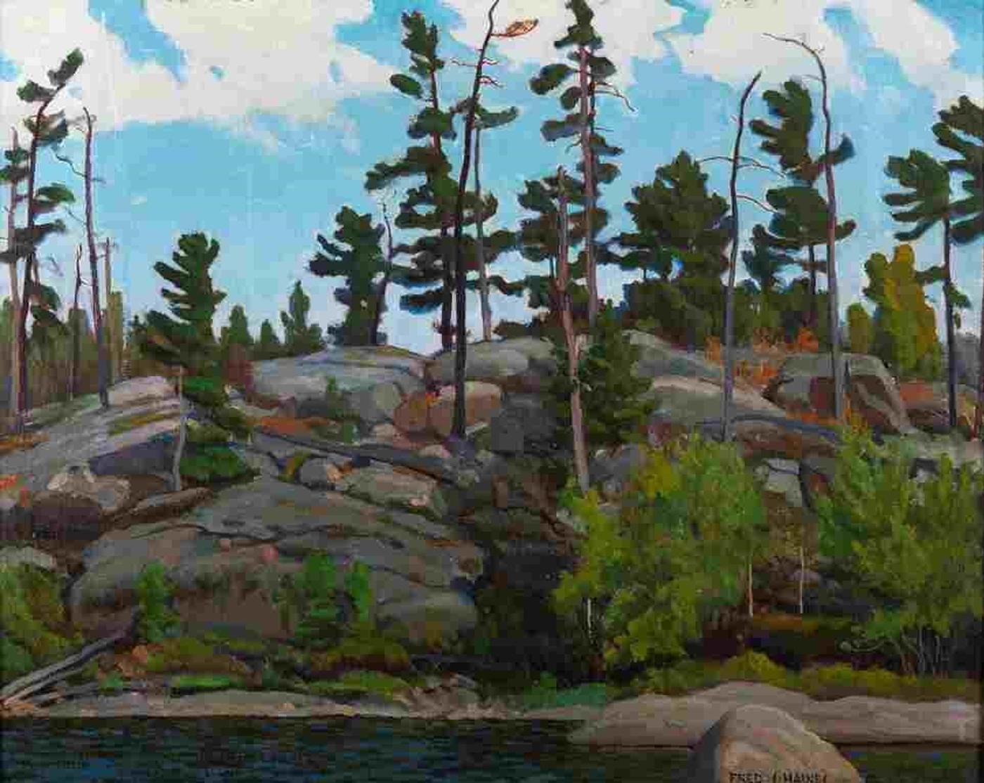 Frederick Stanley Haines (1879-1960) - On the Elbow Between Ox Lake and Wanapitei Bay