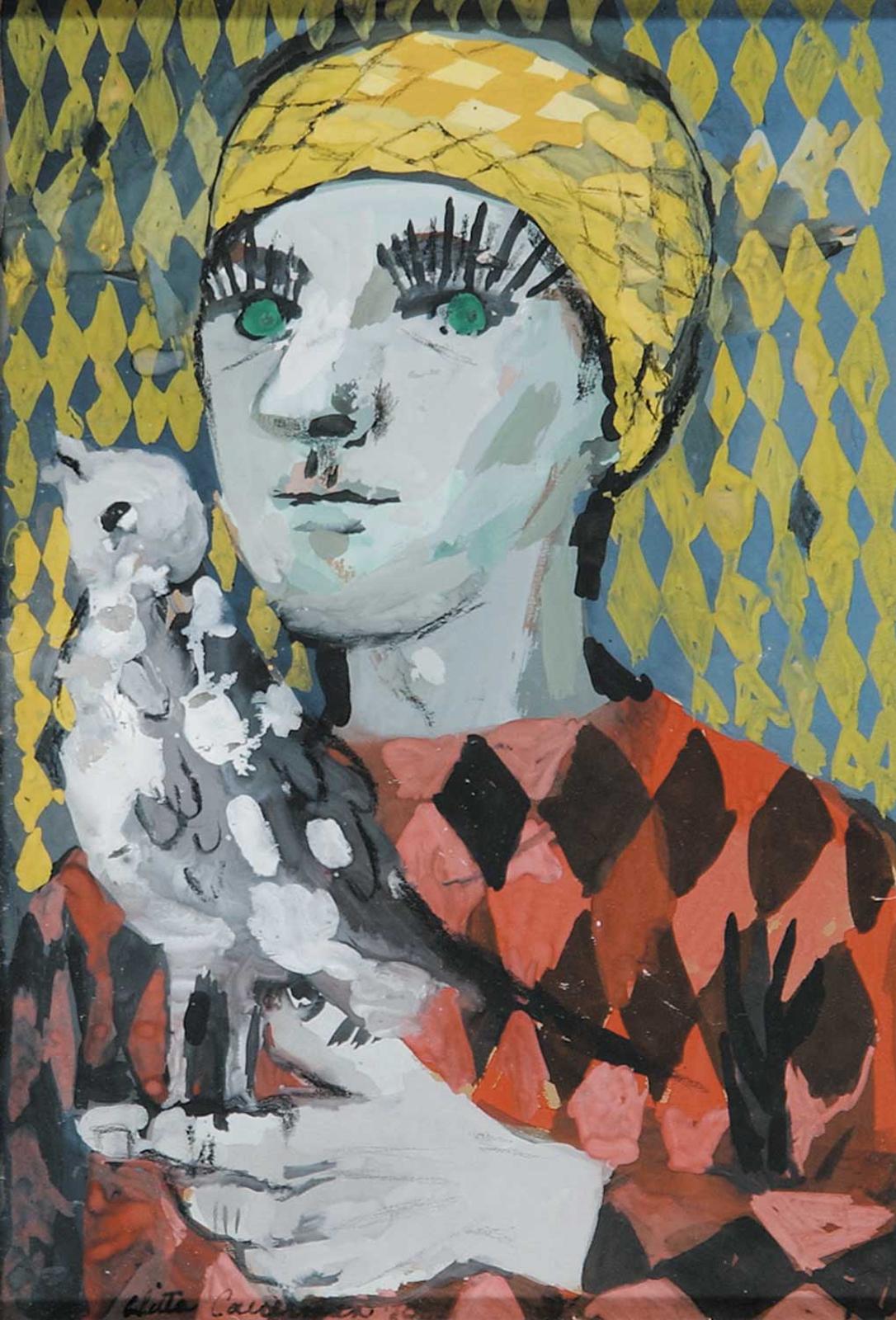 Ghitta Caiserman-Roth (1923-2005) - Untitled - Figure with Bird