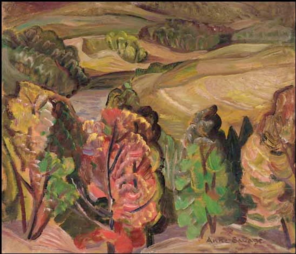 Anne (Annie) Douglas Savage (1896-1971) - Trees and Rolling Hills, Laurentians