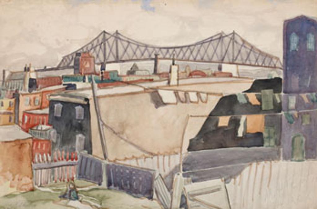 Marc-Aurèle Fortin (1888-1970) - Pont Jacques-Cartier