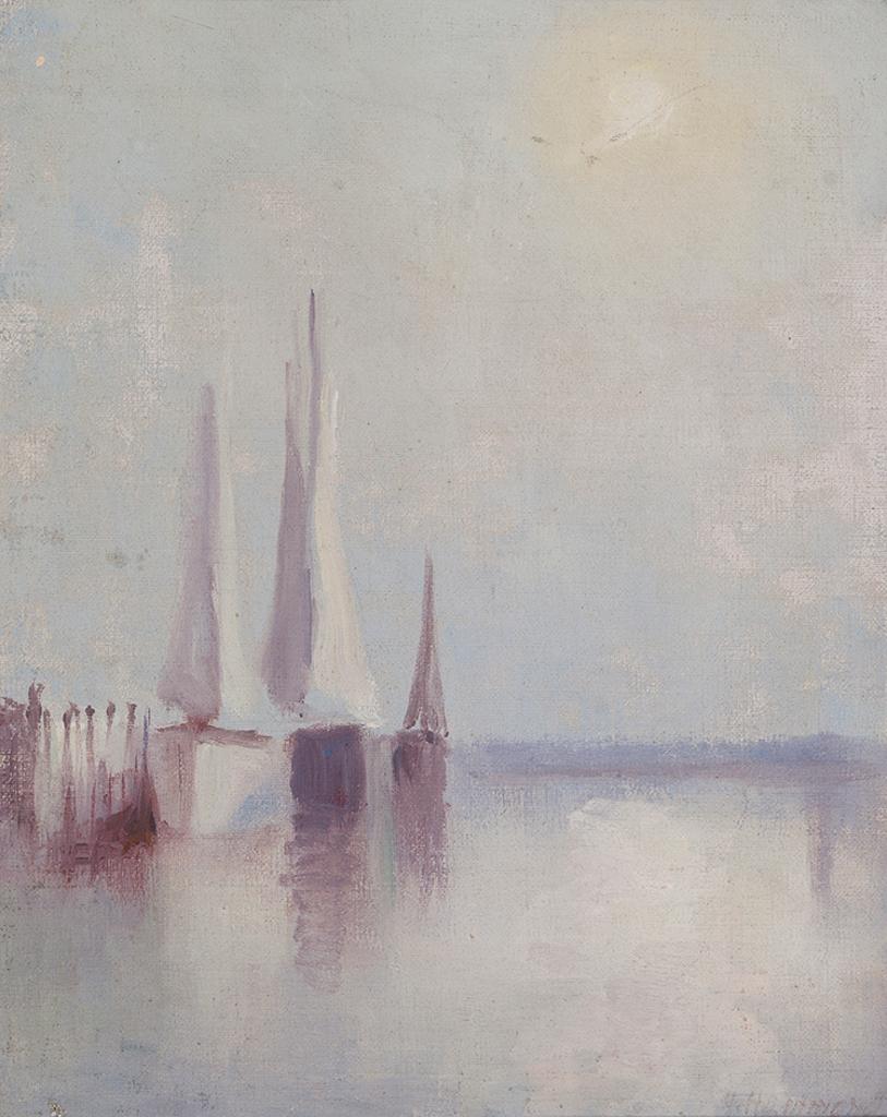 John A. Hammond (1843-1939) - Boats on Calm Water