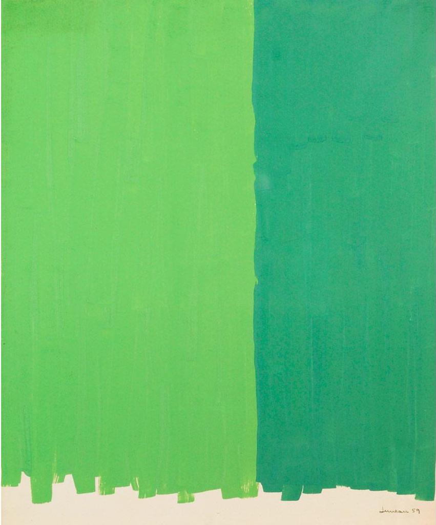 Denis Juneau (1925-2014) - Green Abstraction