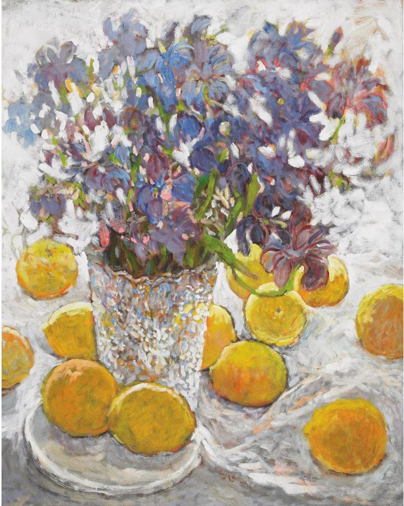 Michael Khoury (1950) - Still Life With Lemons And Iris