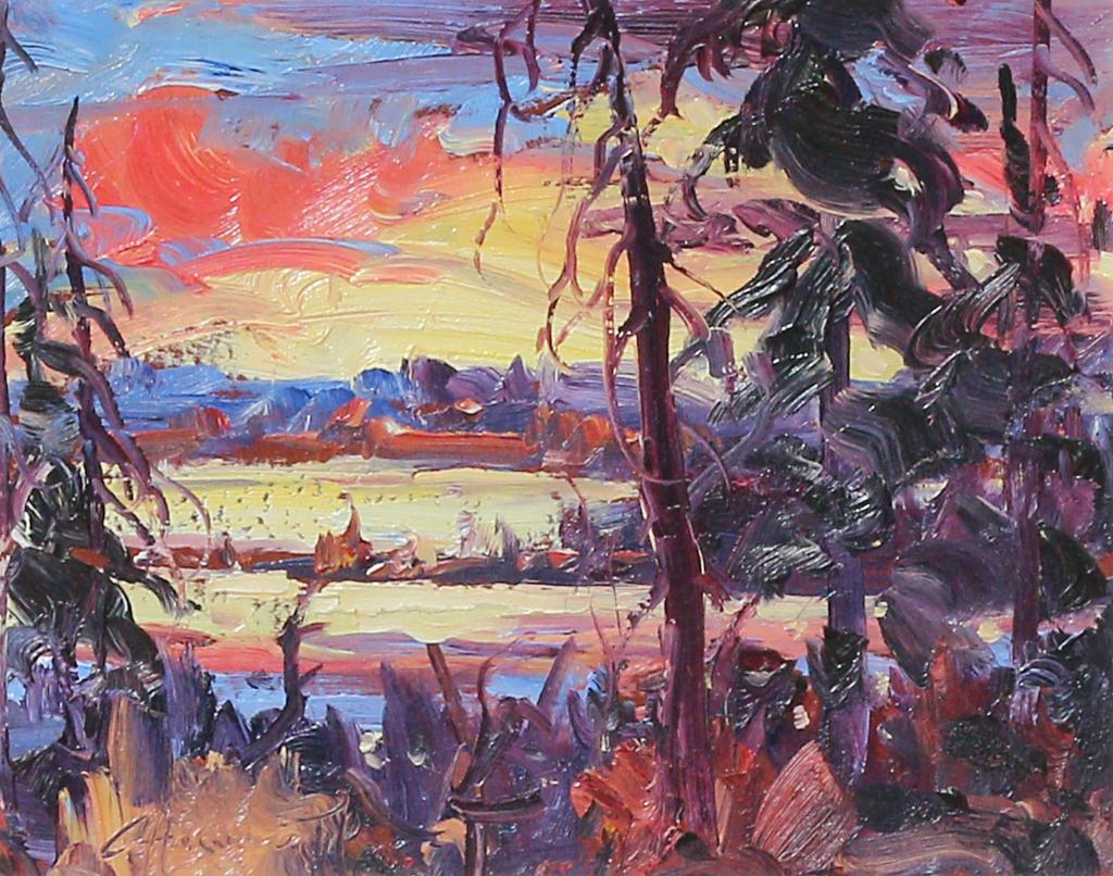 Rod Charlesworth (1955) - Red Sky At Haynes Lake
