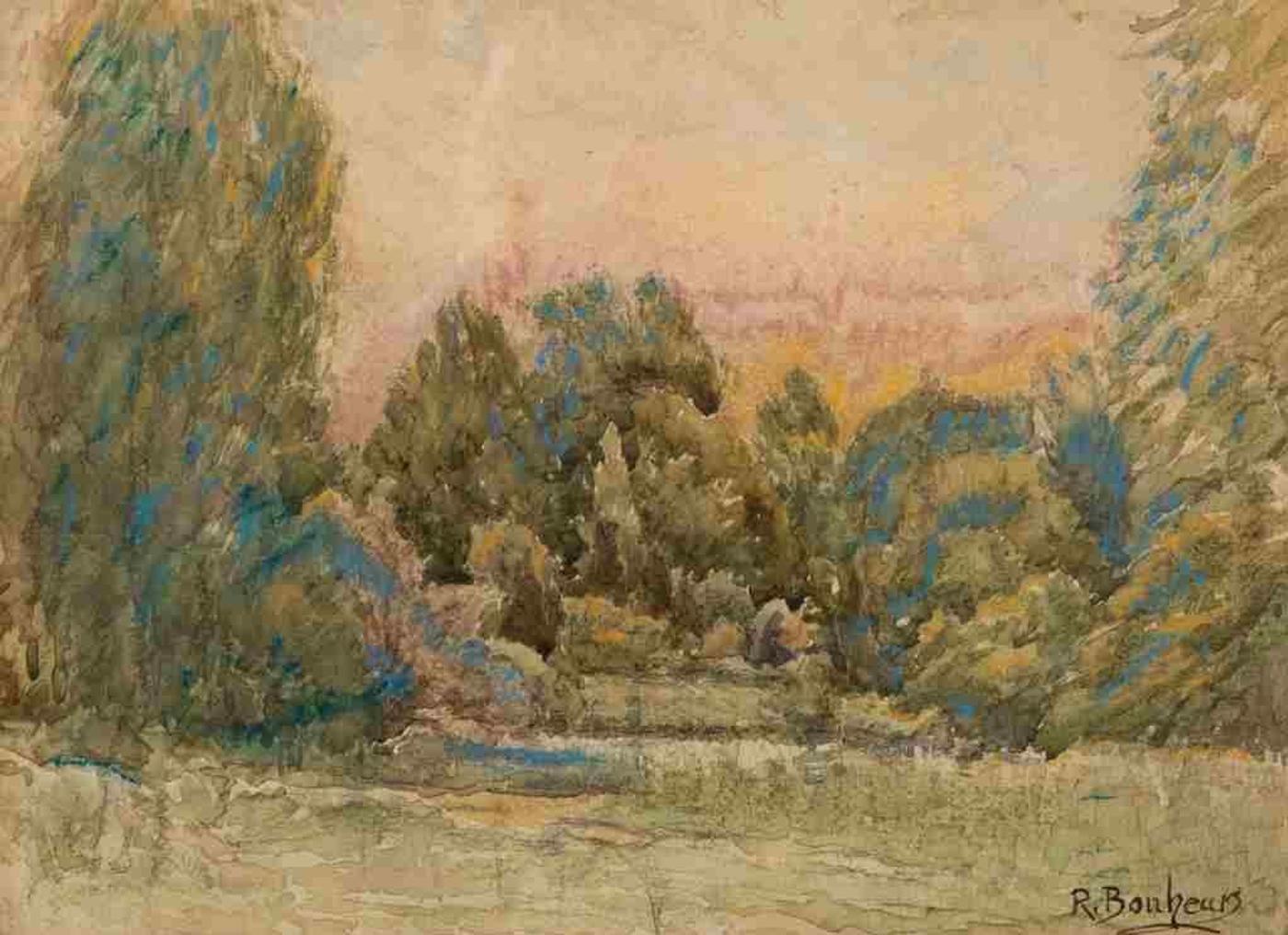 R Bonheur (1822-1899) - Landscape