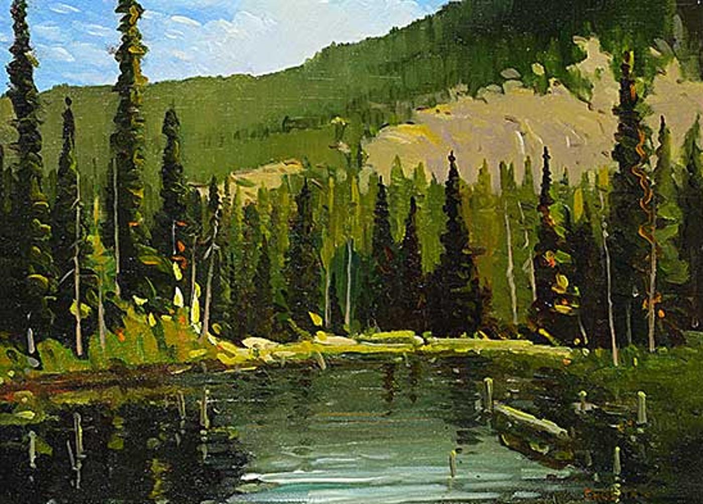 Peter Shostak (1943) - Do You See the Beaver in the Pond?