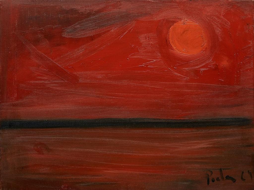 Claude Picher (1927-1998) - Untitled (Abstract Sunset)