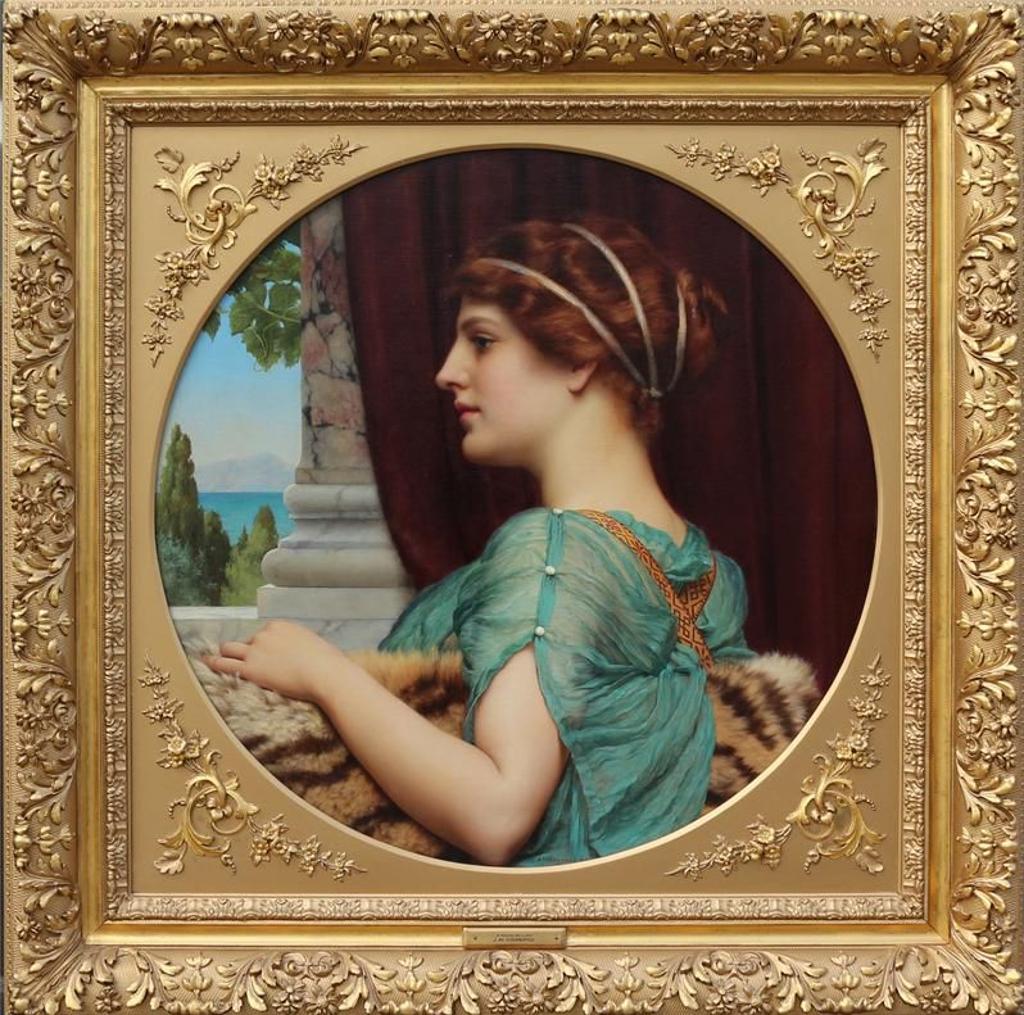 John William Godward (1861-1922) - A Pompeian Lady; 1904