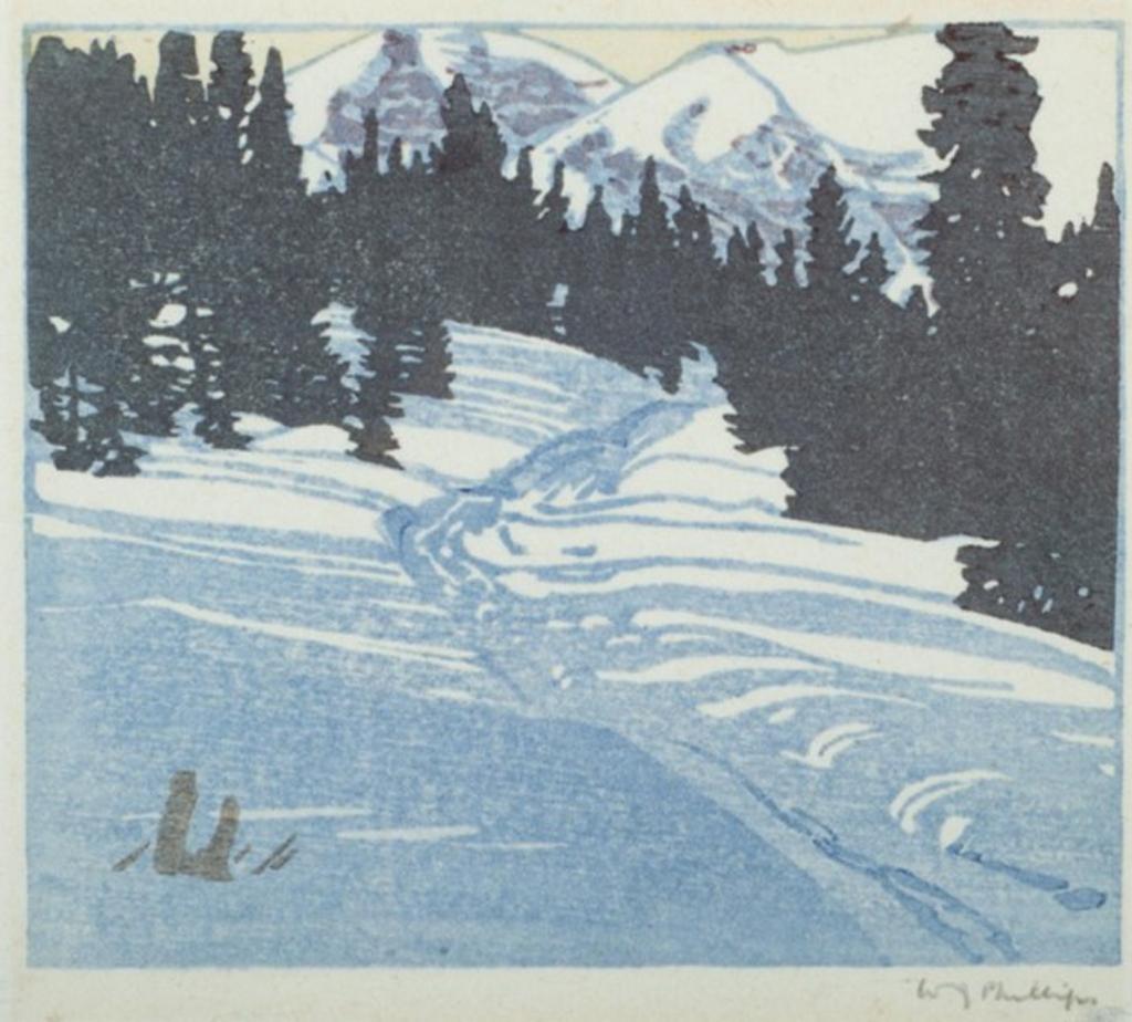 Walter Joseph (W.J.) Phillips (1884-1963) - Trail from Skoki