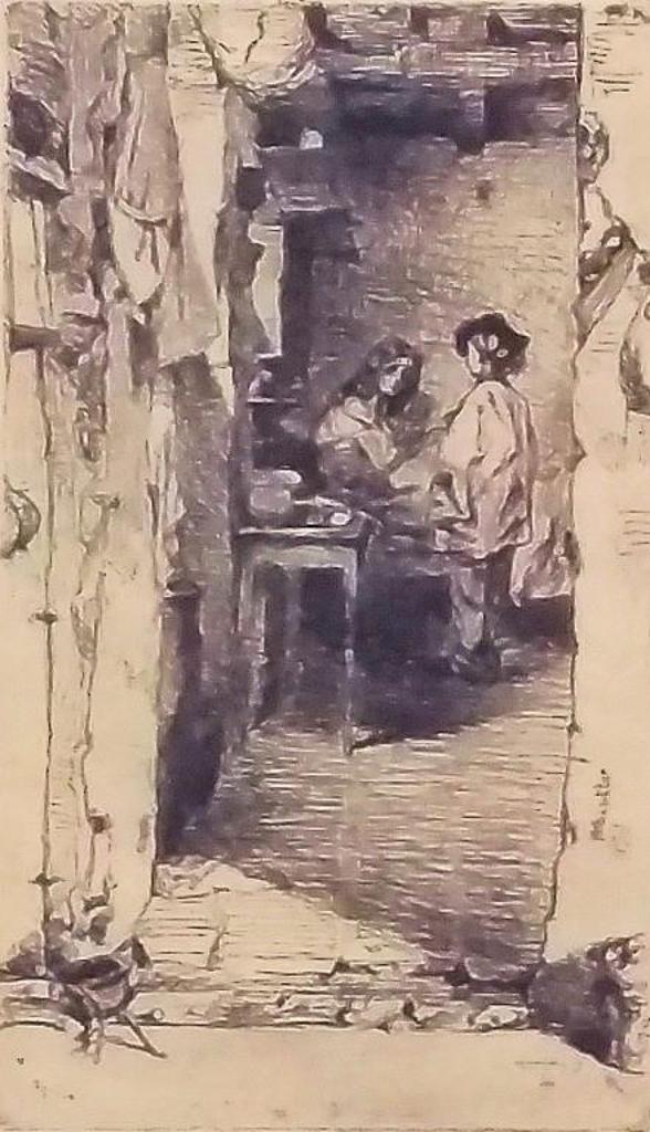 James Abbott McNeill Whistler (1834-1903) - Little Rag Gathers