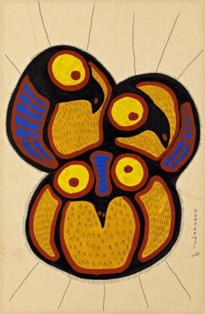 Norval H. Morrisseau (1931-2007) - Anishnabe, Unity of Owls and Loons