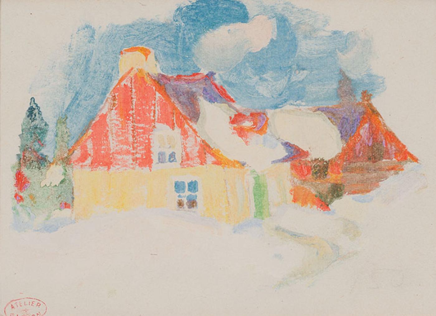 Clarence Alphonse Gagnon (1881-1942) - Maison à Baie St. Paul