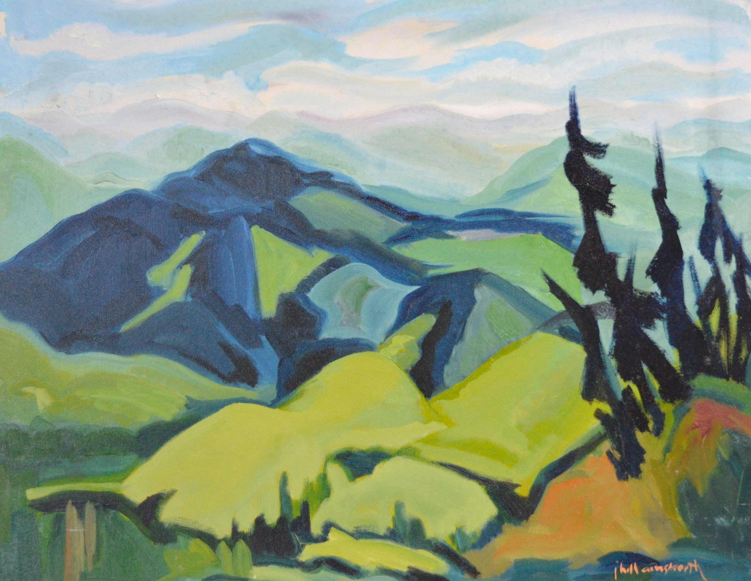June Hill Ainsworth (1925-2016) - Paysage d'été