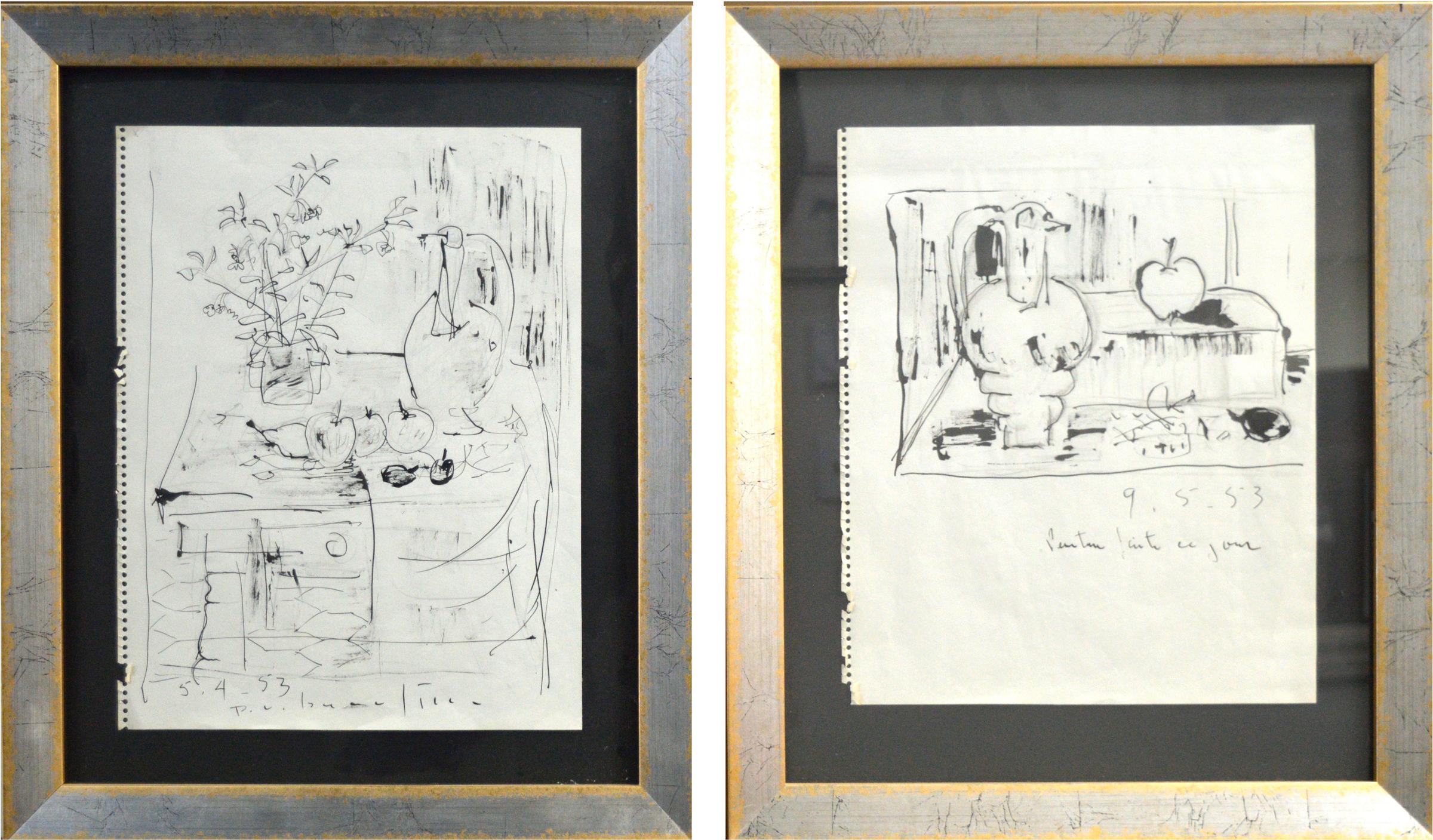 Paul Vanier Beaulieu (1910-1996) - encres sur papier (paire)