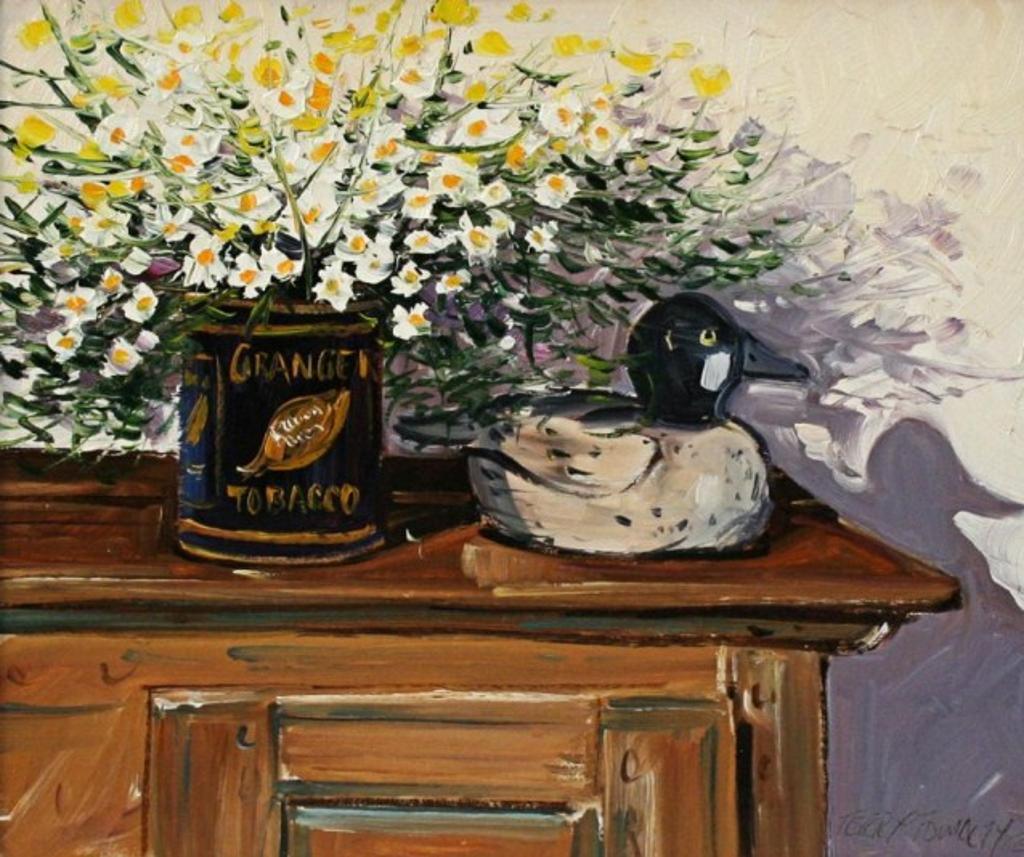 Terry Tomalty (1935) - Still Life with Decoay and Tobacco Tin