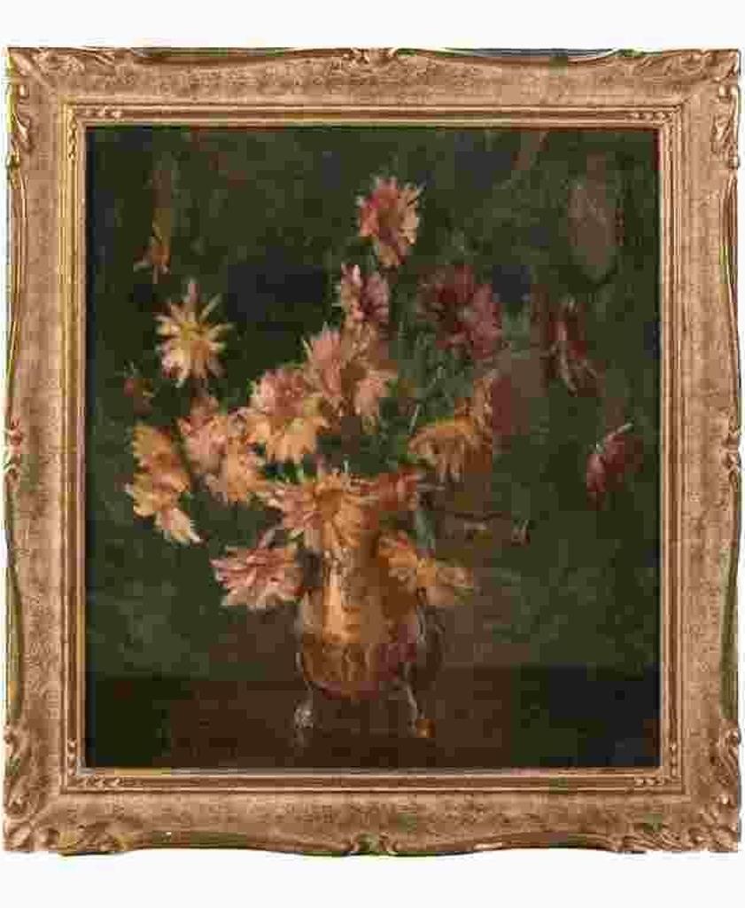 Clara Sophia Hagarty (1871-1958) - Floral still life (Chrysanthemums)
