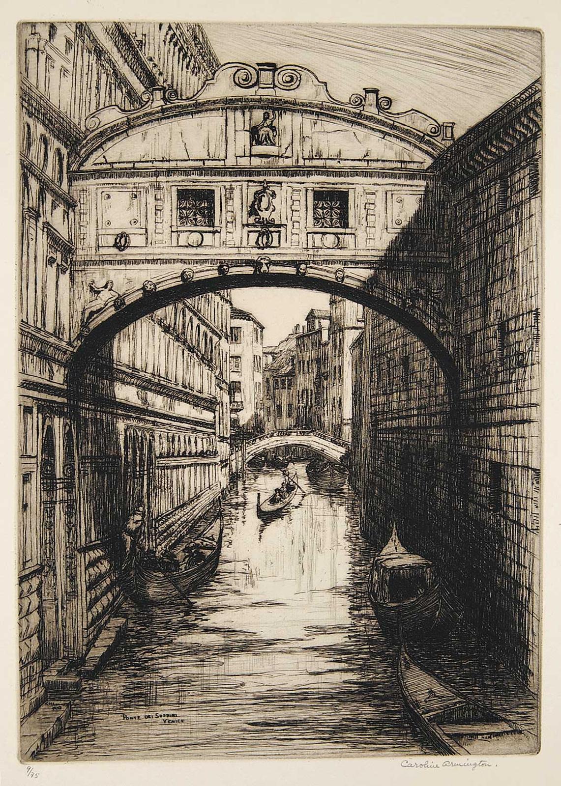 Caroline Helena Armington (1875-1939) - Ponte dei Sospiri, Venice  #9/75