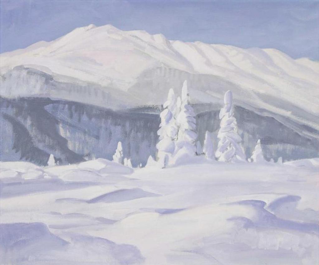 Peter Maxwell Ewart (1918-2001) - Winter day between Banff and Jasper