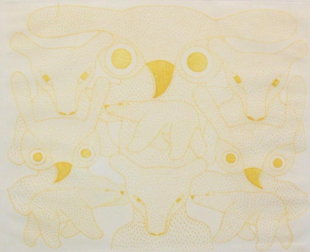 Kenojuak Ashevak (1927-2013) - Engraving, 41/50