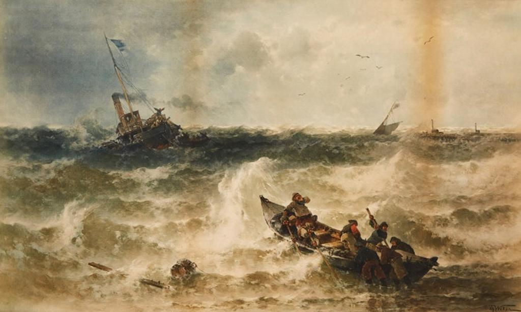Theodor Alexander Weber (1838-1907) - At Sea