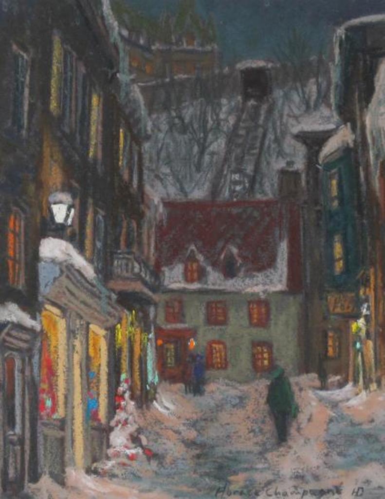 Horace Champagne (1937) - Touches Of Christmas (Petit Champlain, Old Quebec); 1990