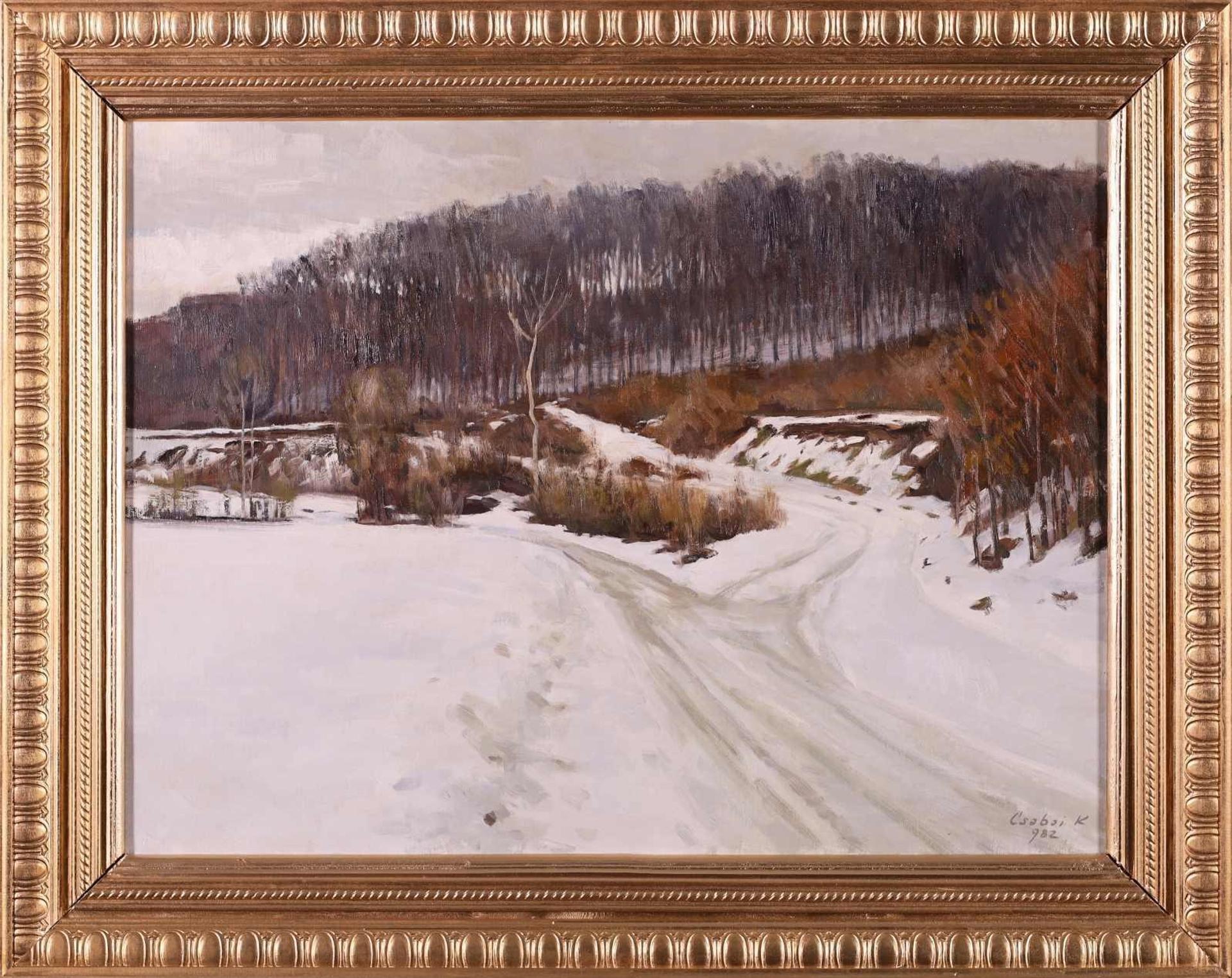 Kalman Csabai (1915-1992) - Untitled, Winter Landscape